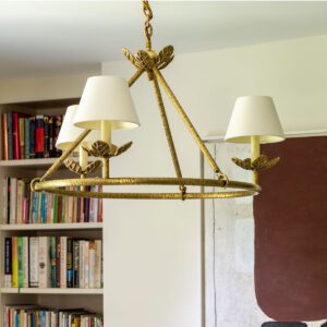 Interior-Objects-Vaughan-Designs-Montferrat Leaf-Chandelier-CL0349-BR-3