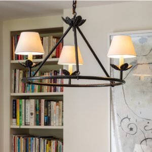 Interior-Objects-Vaughan-Designs-Montferrat Leaf-Chandelier-CL0349-BZ-3