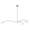 Brindille Extra Large Three Light Chandelier CD 5010 - Polished Nickel