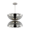Shanti Double Pendant - Polished Nickel