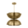 Shanti Double Pendant - Brass