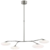 Brindille Large Four Light Chandelier CD 5014 - Polished Nickel