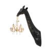 Giraffe in Love Wall Lamp - Black